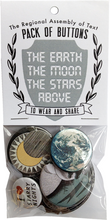 Load image into Gallery viewer, Earth Moon Stars Button Pack
