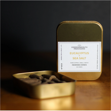 Load image into Gallery viewer, Commonwealth Provisions Eucalyptus Sea Salt Incense Cones
