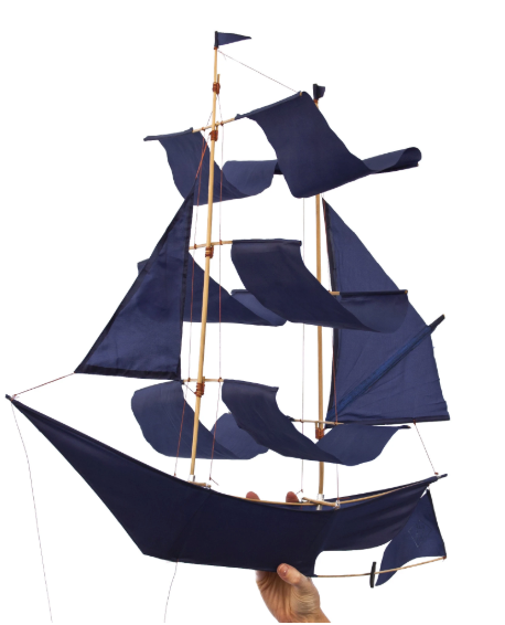 Sailing Ship Kite Indigo