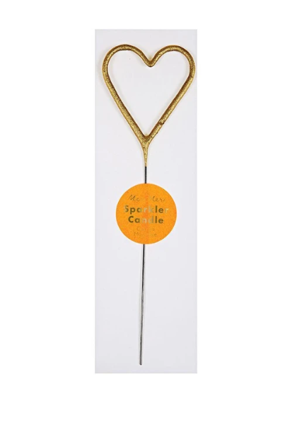 Gold Heart Sparkler