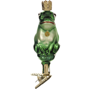 Frog Prince Ornament by Inge Glas Hand Made in Germany