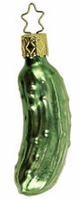 Load image into Gallery viewer, Medium 3&quot; Glass Pickle Ornament by Inge Glas of Germany
