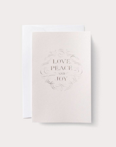 Noat Love Peace and Joy Christmas Card