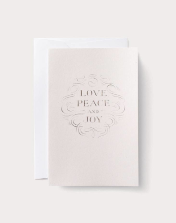 Noat Love Peace and Joy Christmas Card