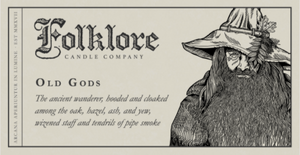 Old Gods Candle By Folklore Candle Company Made in Ontario Canada