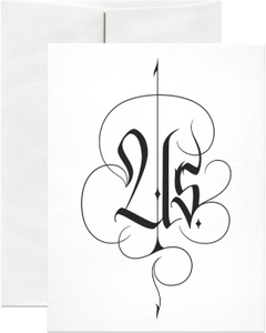 Us Letterpress Card by Open Sea Design