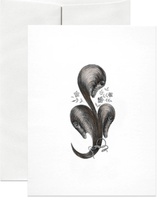 Victorian Hair Greeting Card