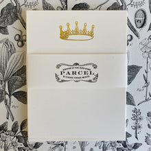Load image into Gallery viewer, Gold Foil Stamped Notecards + Envelopes Set/8
