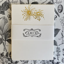 Load image into Gallery viewer, Gold Foil Stamped Notecards + Envelopes Set/8
