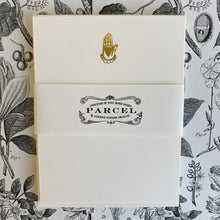 Load image into Gallery viewer, Gold Foil Stamped Notecards + Envelopes Set/8
