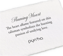 Load image into Gallery viewer, Pyrrha - Flaming Heart Talisman Necklace

