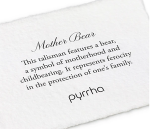Pyrrha - Mother Bear Talisman Necklace