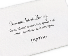 Load image into Gallery viewer, Pyrrha Tourmalated Quartz Stone Talisman Necklace

