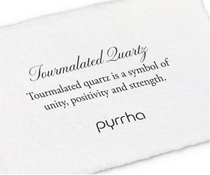 Pyrrha Tourmalated Quartz Stone Talisman Necklace