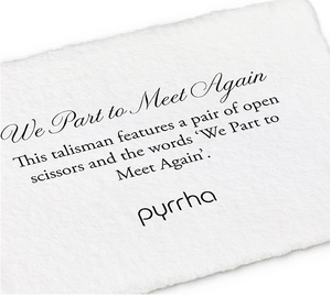 Pyrrha - We Part To Meet Again Talisman Necklace