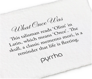 Pyrrha - What Once Was Talisman Necklace