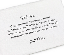 Load image into Gallery viewer, Pyrrha - Writer Talisman Necklace
