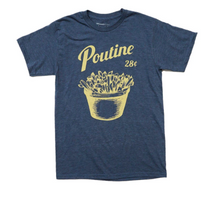 Load image into Gallery viewer, Retro Poutine Grey Tshirt
