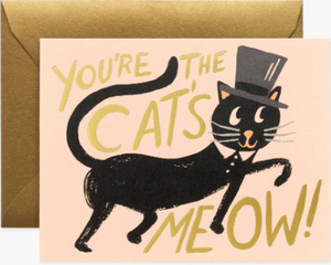 Cat's Meow Greeting Card By Rifle Paper