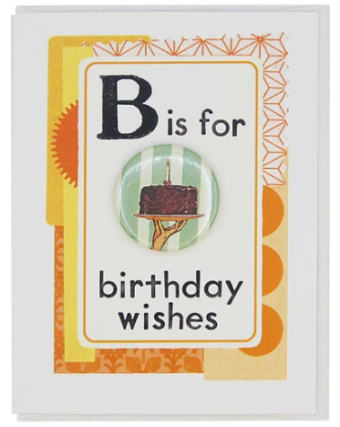 Button Greeting Card by The Regional Assembly of Text Made in Canada