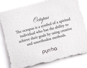 Pyrrha Jewellery Octopus Talisman Sterling Silver Necklace Made in Vancouver British Columbia