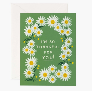 Daisies Thankful for You Card by Rifle Paper Company