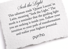 Load image into Gallery viewer, Pyrrha - Seek The Light Talisman Necklace
