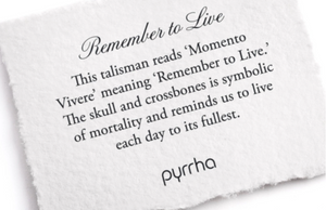 Pyrrha - Remember To Live Talisman Necklace