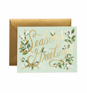 Season's Greetings Christmas Card by Rifle Paper Company