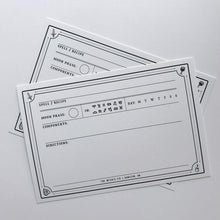 Load image into Gallery viewer, Spell &amp; Recipe Crafting Cards
