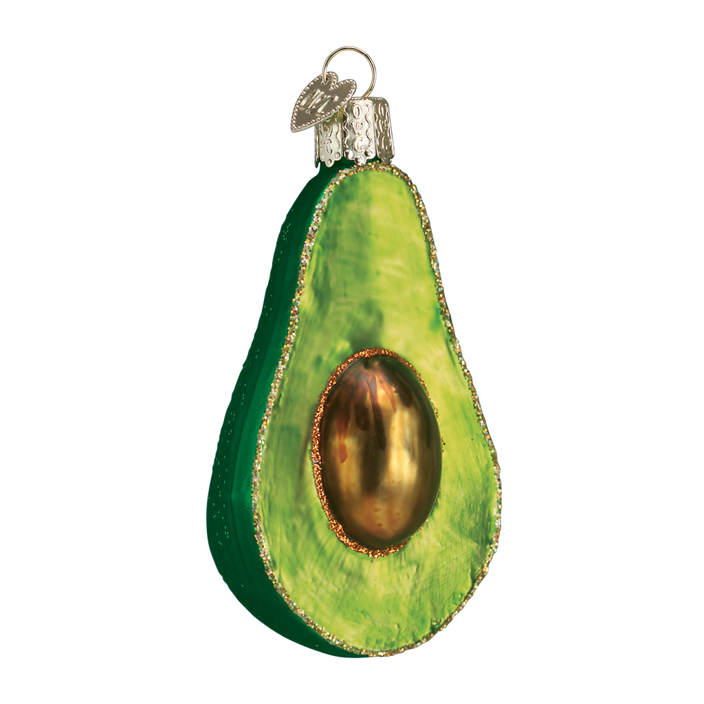 Avocado Glass Ornament by Old World Christmas