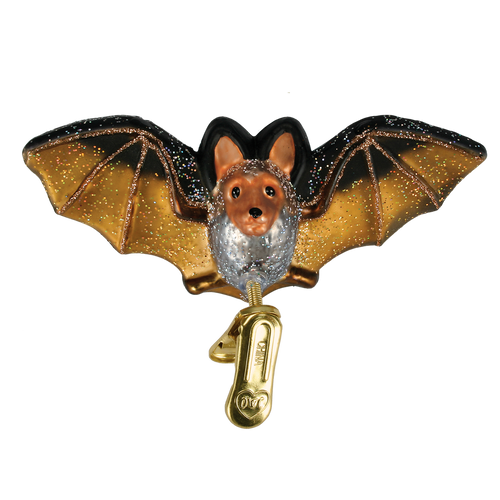 Bat Clip-on Glass Ornament by Old World Christmas