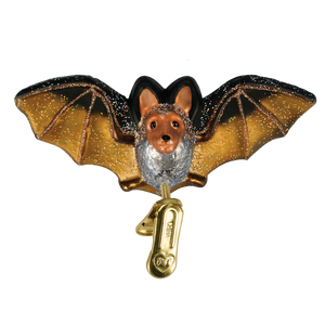 Bat Clip-on Glass Ornament by Old World Christmas