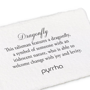 Pyrrha - Dragonfly Talisman Necklace