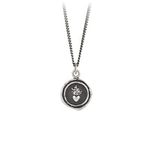 Load image into Gallery viewer, Pyrrha - Flaming Heart Talisman Necklace
