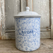 Load image into Gallery viewer, Vintage French Enamel Canister Set/6
