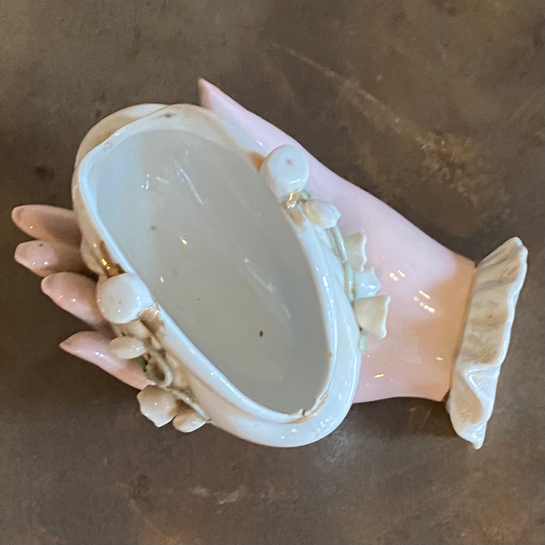 Vintage Porcelain Hand with Purse c1950