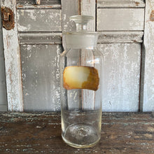 Load image into Gallery viewer, Antique Pharmacy Bottle - Glass Label - 8-1/8&quot;H
