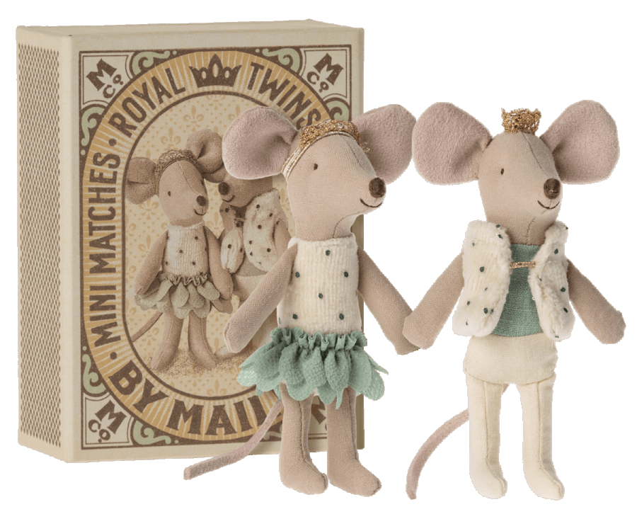 Maileg - Royal Mice Twins in Box