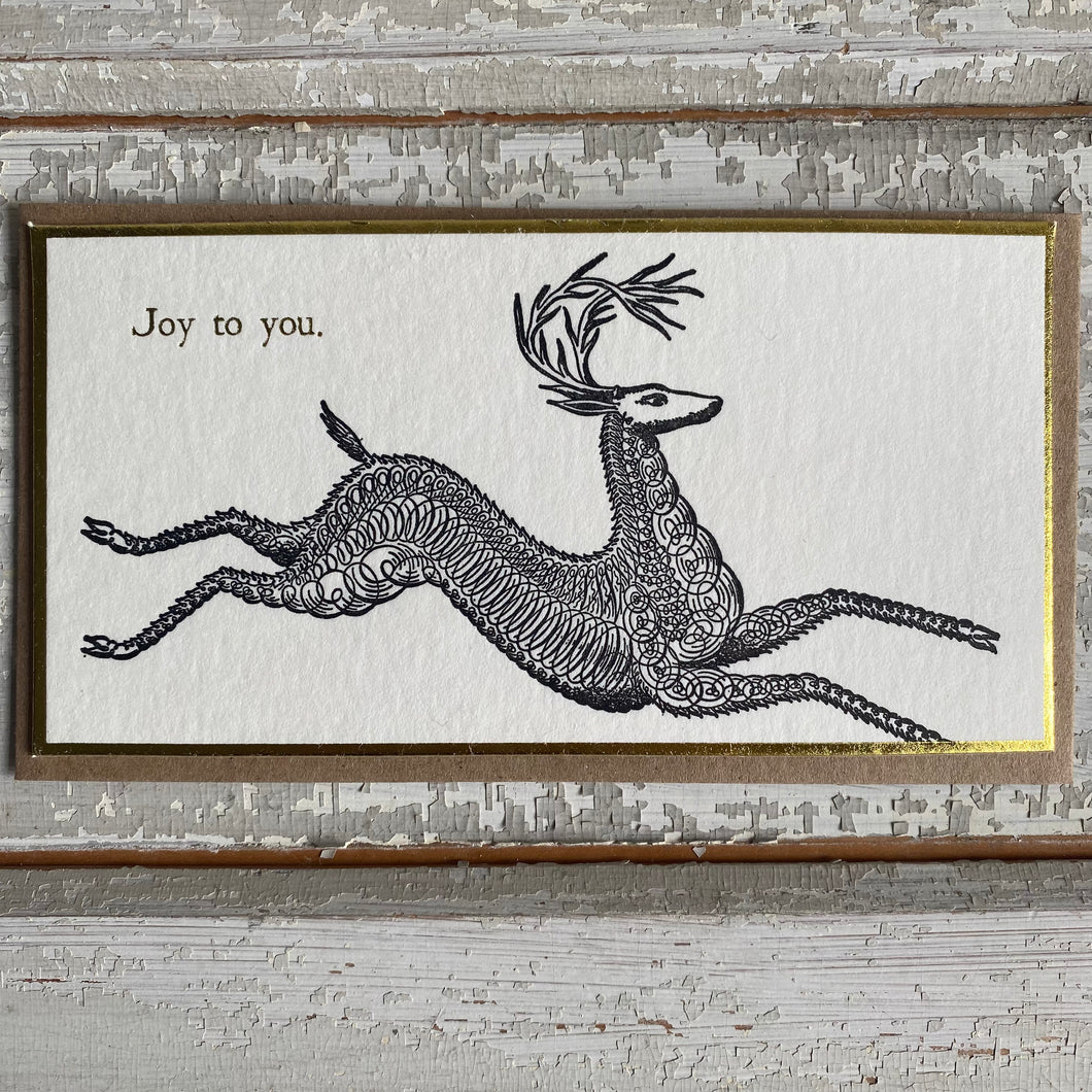 Joy to You Letterpress Card