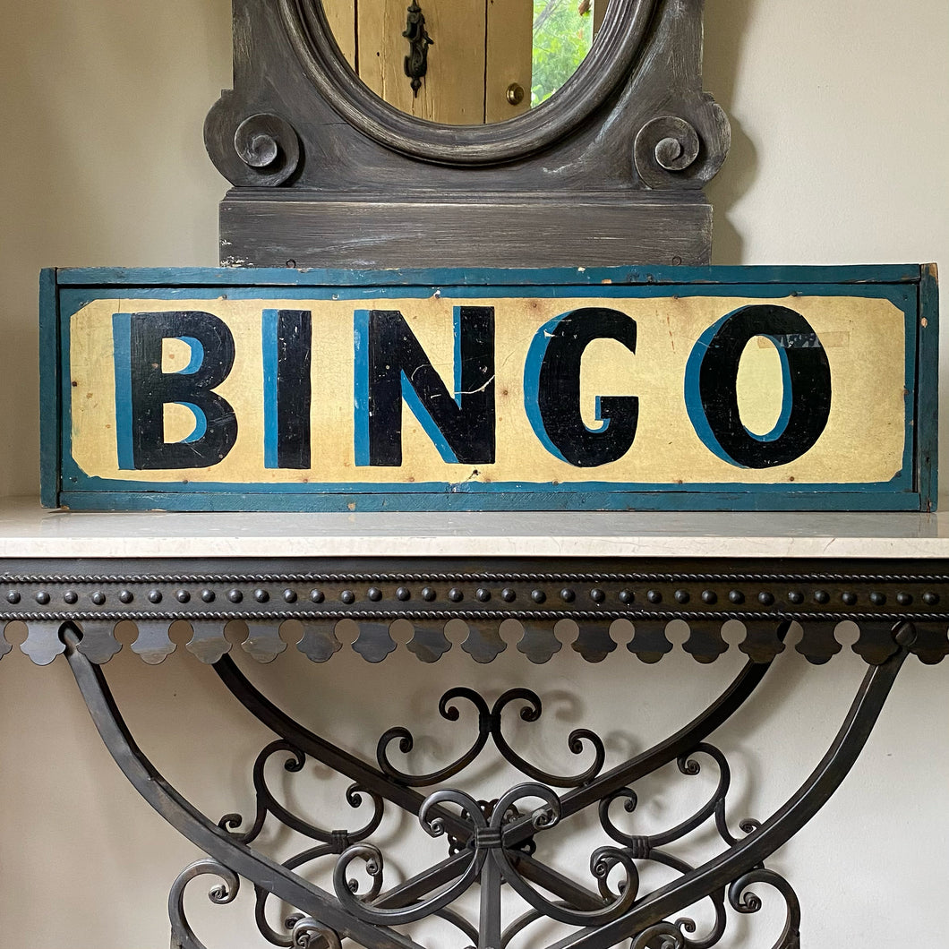 Vintage Bingo Hand Painted Sign