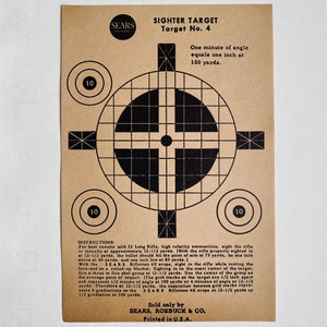 Vintage Paper Target c1950s