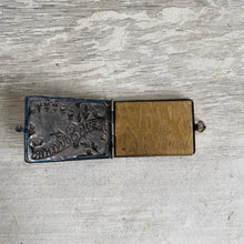 Load image into Gallery viewer, Antique French Silverplated Souvenir Photo Pendant

