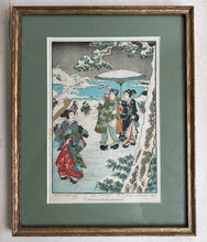 Load image into Gallery viewer, Antique Japanese Framed Print
