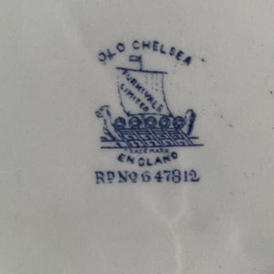 Old English Blue + White Pitcher