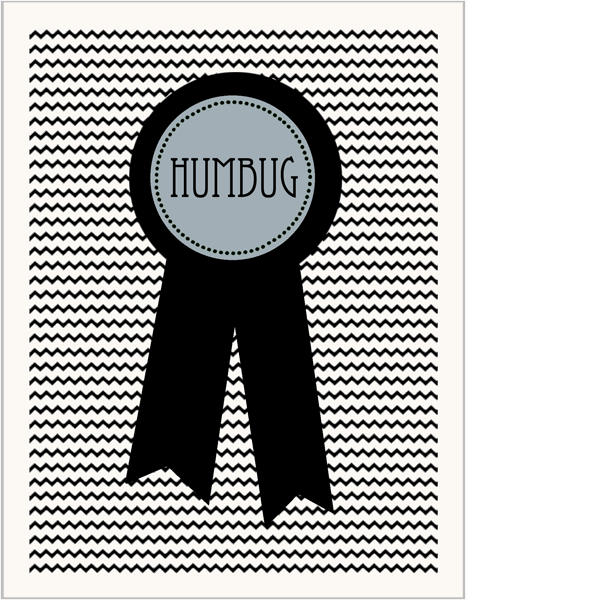 Humbug Ribbon Card - Sale!