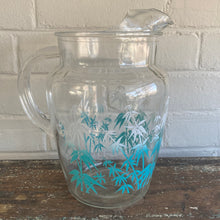 Load image into Gallery viewer, Vintage Glass Pitcher with Bamboo Decoration
