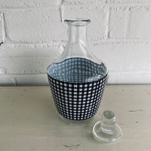 Load image into Gallery viewer, Vintage French Houndstooth liquor Decanter
