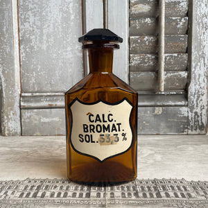Antique Pharmacy Bottle - Calcium Bromat