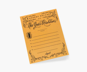 New Year's Resolution Constitution Greeting Card by Rifle Paper Co